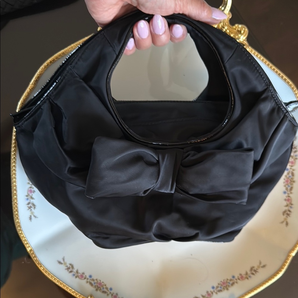 Kate Spade Black Bow Clutch